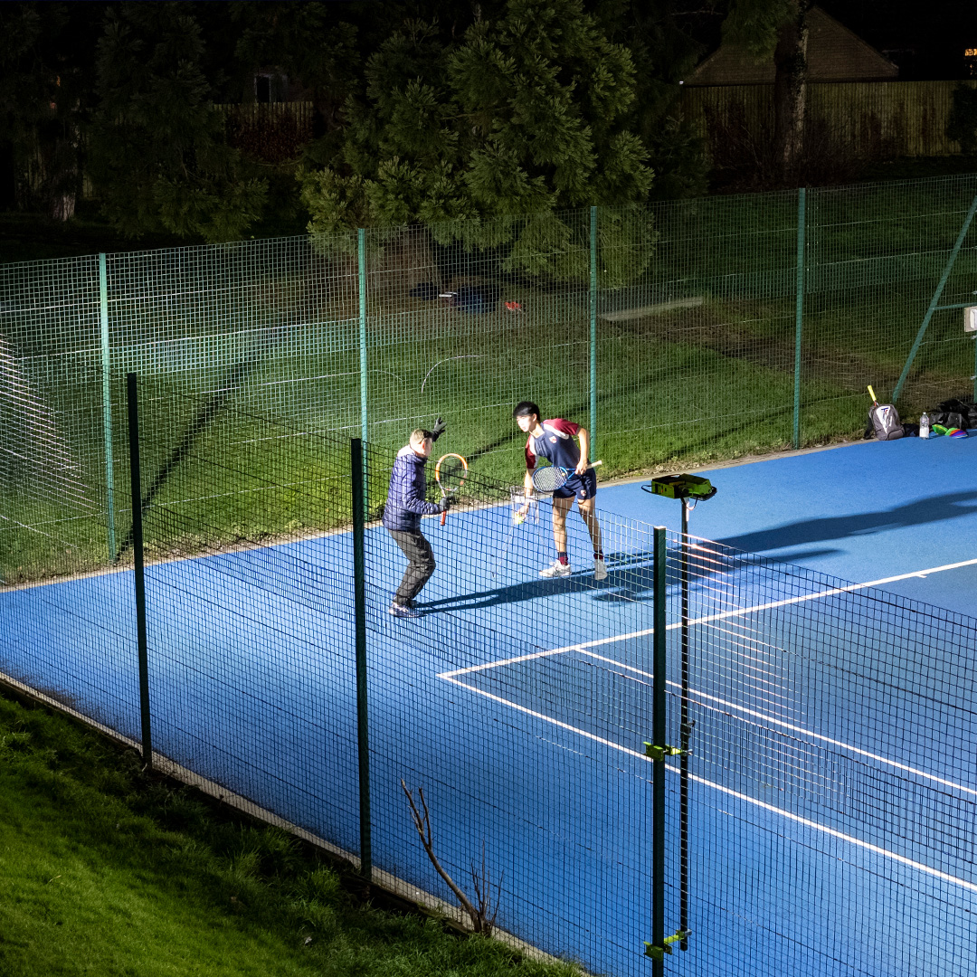 Image 4 Ritelite Sports-LITE training kit light up a single tennis court for winter practice
