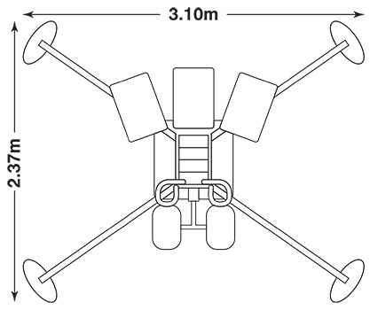 QUAD POD K65 - Footprint Deployed