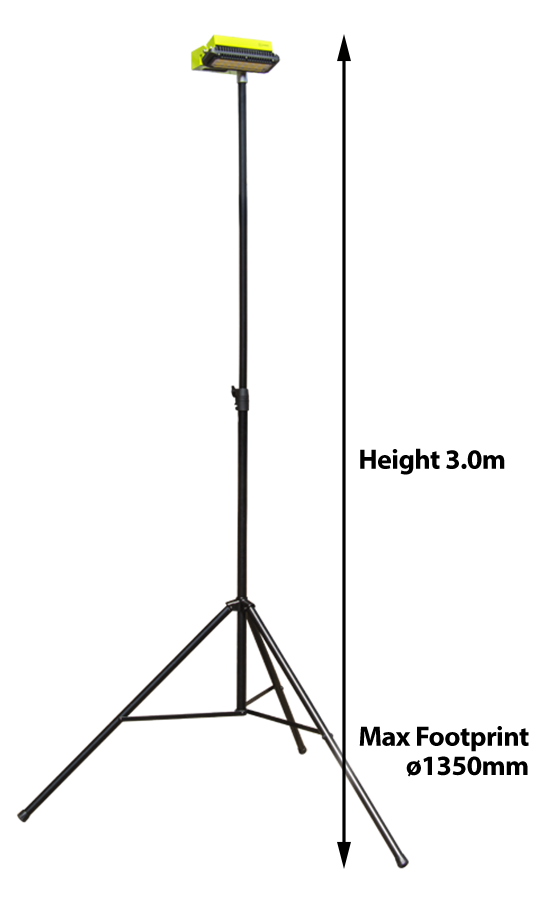 Dimensions of the Ritelite Sports-LITE Training kit
