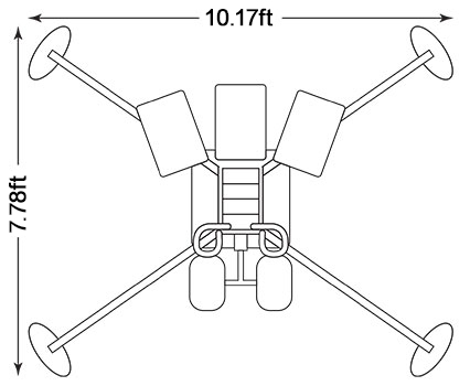 QUAD POD K65 - Footprint Deployed
