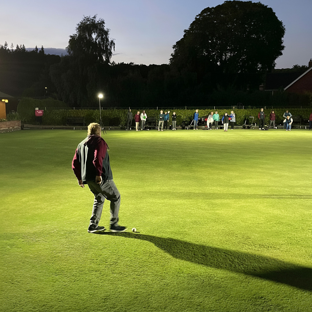 Ritelite Sports-LITEs battery powered portable floodlights light up dark rugby pitch for winter training