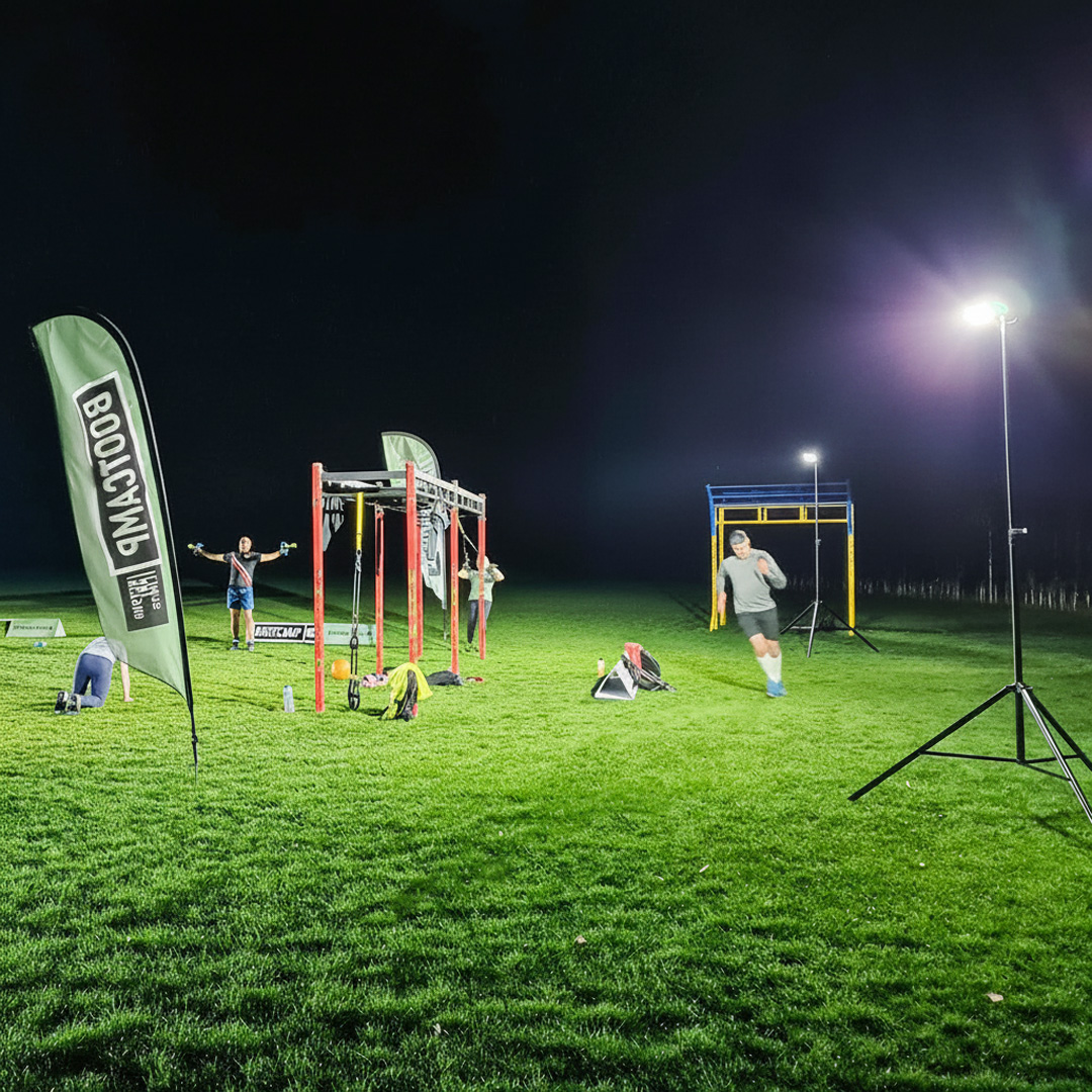 Ritelite Sports-LITE training kits light up a single tennis court for winter training