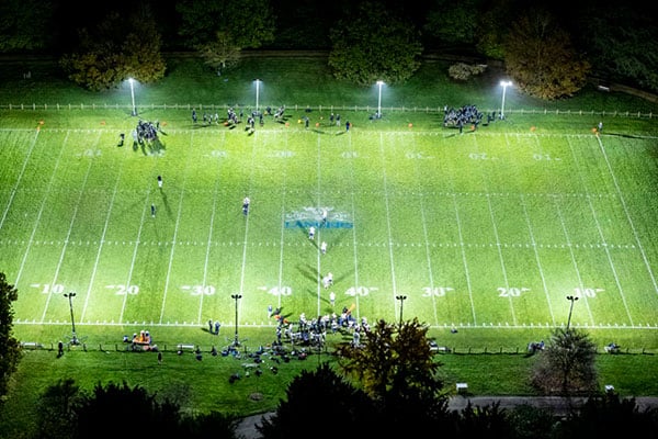 Ritelite Sports-LITE training kits light up a single tennis court for winter training
