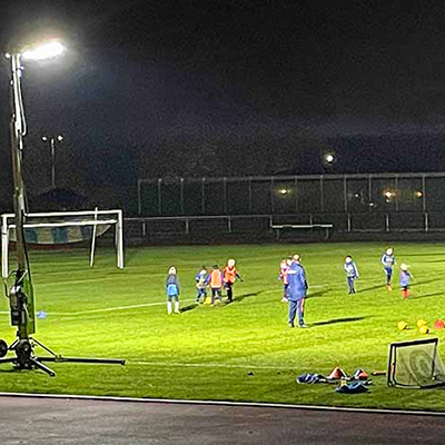 Ritelite K65 Quad Pod’s Illuminate SG Quelle’s Winter Training in Fürth, Germany